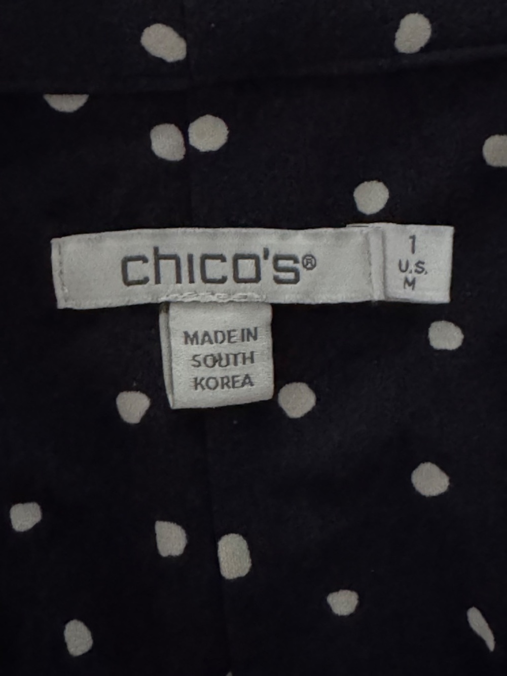 CHICO'S Kimono Inspired Pleated Jersey Midi Dress Blue & White Size 1, Medium - Picture 7 of 9